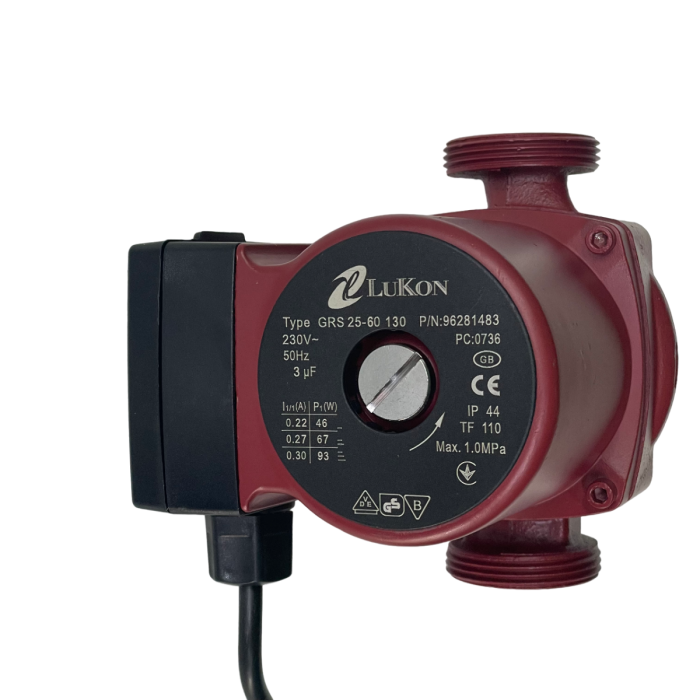 Циркуляцiйний насос LuKon GRS 25-60 130 мм для опалення (10 Бар)