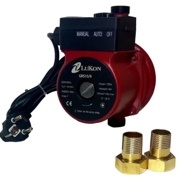 Насос для підвищення тиску LUKON GRS 15-9 (GRS 15/9) (Безшумний)