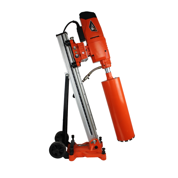 Бурильна установка DK-250/2 4,8 кВт 500об/хв  зі стійкою та нахилом 45°