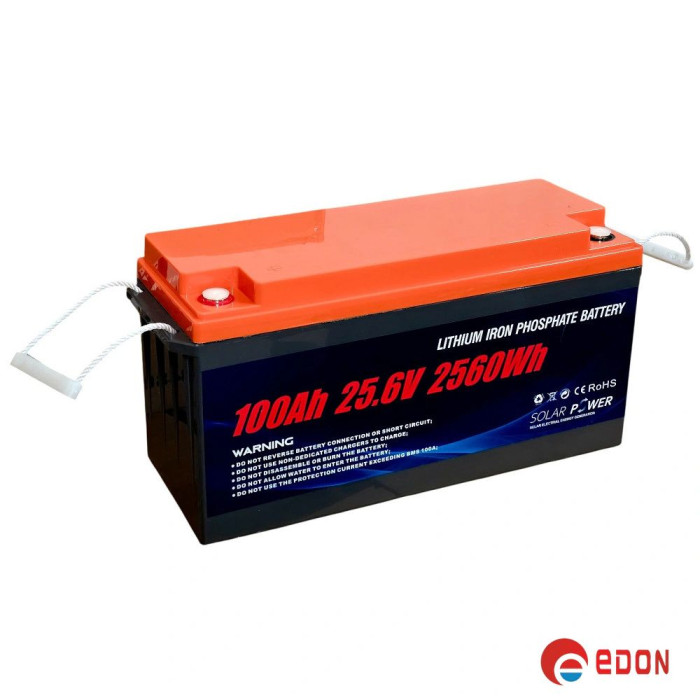 Акумулятор літій залізофосфатний Redbo (lifepo4) 100 А, 25,6V