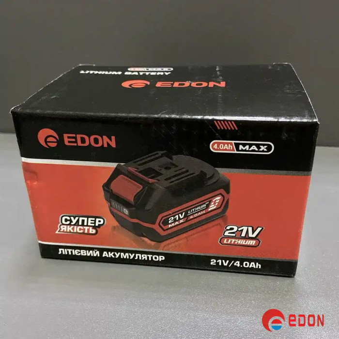 Акумулятор Edon ED-21/4.0А·год (21В, 4 Ач)