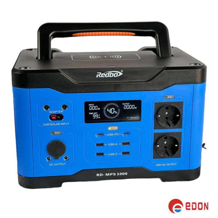 Портативна зарядна станція REDBO Portable Power Station 1000W 1019Wh