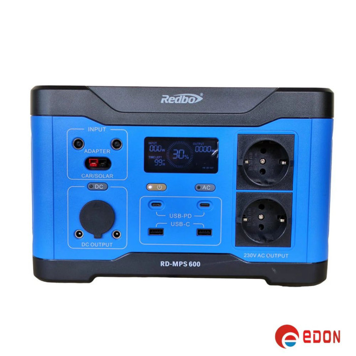 Портативна зарядна станція REDBO Portable Power Station 600W 509.6Wh