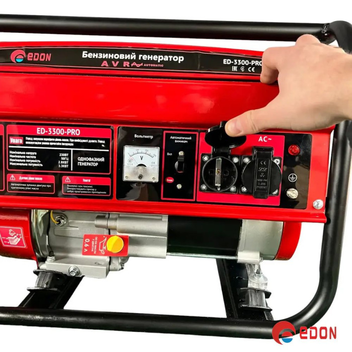 Бензиновий генератор EDON ED-3300-PRO (мідь)