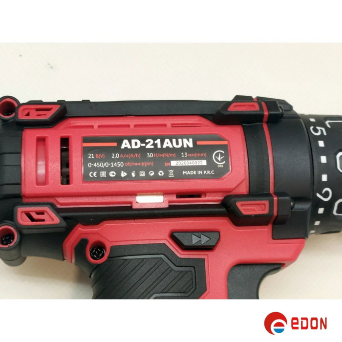 Акумуляторний шуруповерт EDON AD-21AUN (знімний патрон)