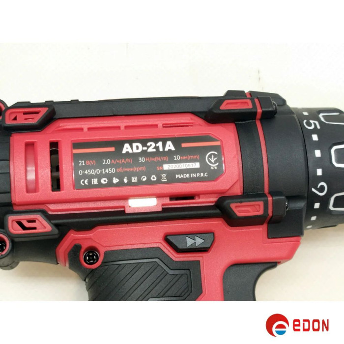Акумуляторний шуруповерт EDON AD-21A