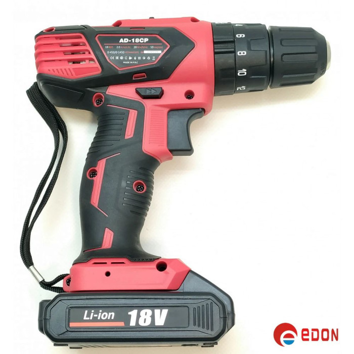 Акумуляторний шуруповерт EDON AD-18CP