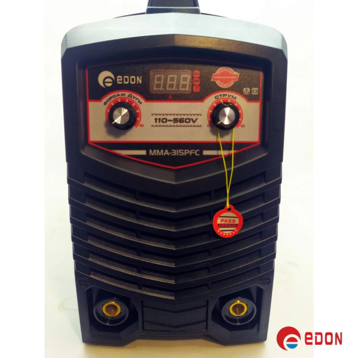 Інверторний зварювальний апарат EDON MMA-315PFC (220V/380V, 110-560В)
