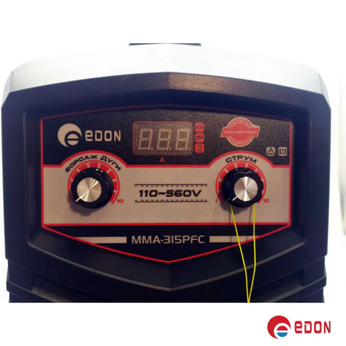 Інверторний зварювальний апарат EDON MMA-315PFC (220V/380V, 110-560В)