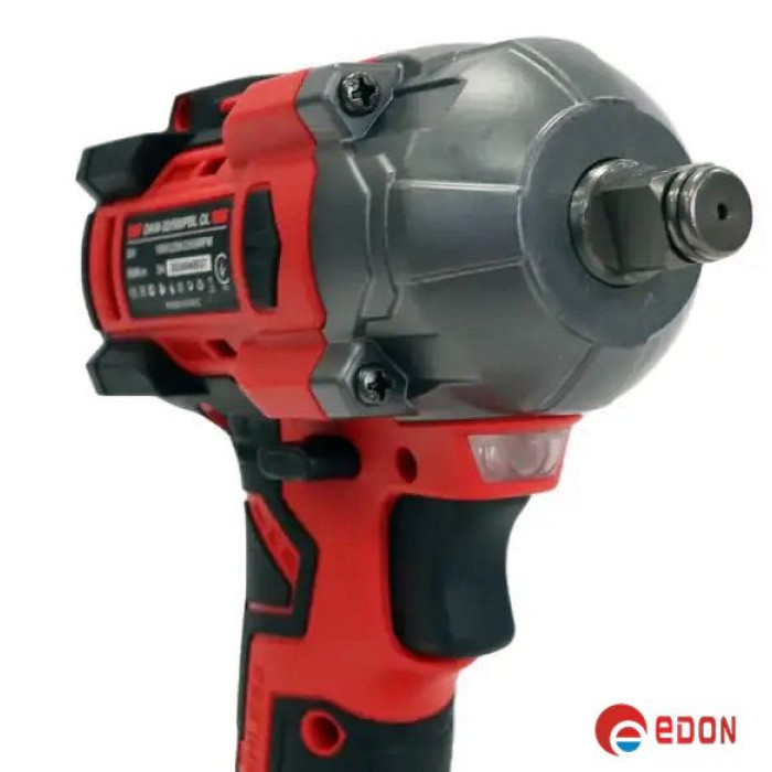 Потужний акумуляторний гайковерт безщітковий EDON ED-20/500PBL (20V /4.0 А·год, 2 АКБ)
