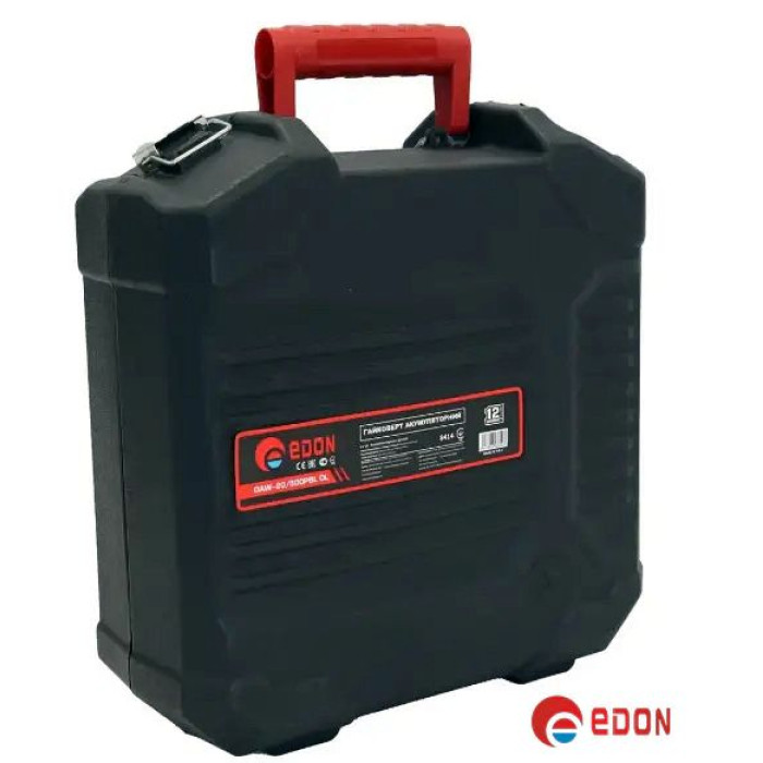 Потужний акумуляторний гайковерт безщітковий EDON ED-20/500PBL (20V /4.0 А·год, 2 АКБ)