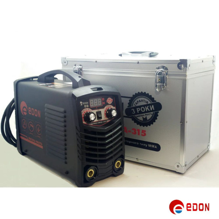 Інверторний зварювальний апарат EDON PRO MMA-315 (Кейс)