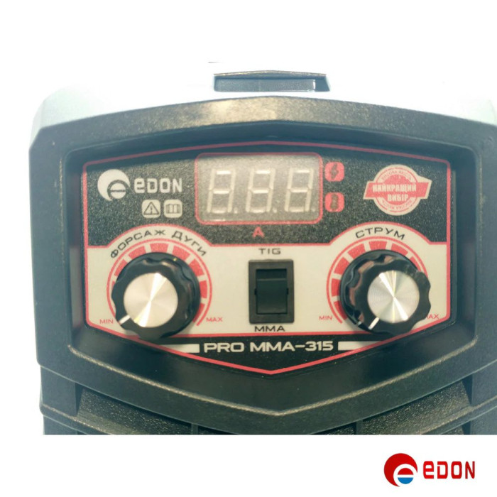 Інверторний зварювальний апарат EDON PRO MMA-315 (Кейс)