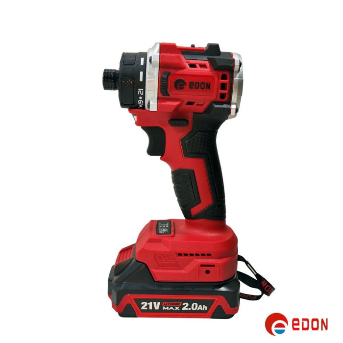 Акумуляторний шуруповерт безщітковий EDON ED-SM21 BL (для біт, без патрона)