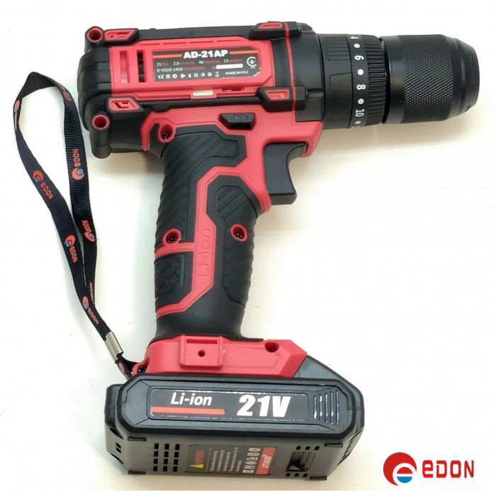 Акумуляторний шуруповерт УДАРНИЙ EDON AD-21AP