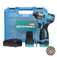 Акумуляторний ударний гвинтоверт Grand АГУ-16 BL (імпакт)