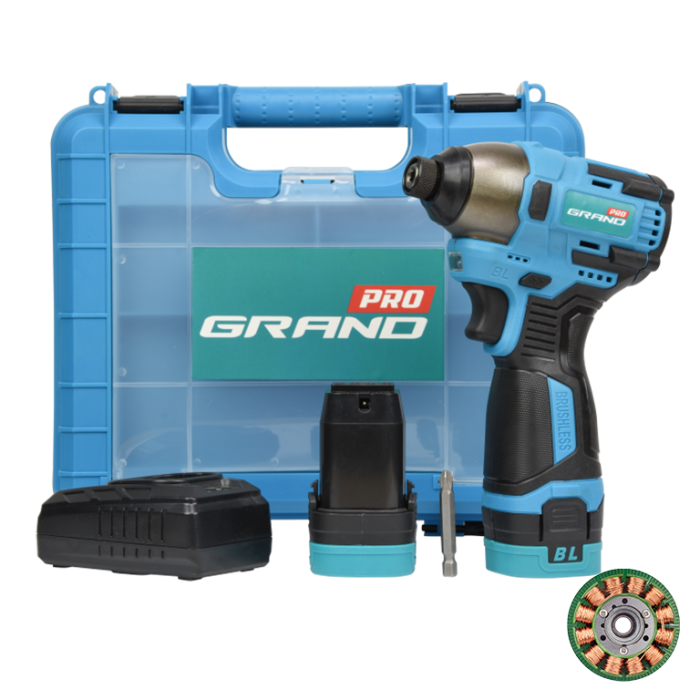 Акумуляторний ударний гвинтоверт Grand АГУ-16 BL (імпакт)
