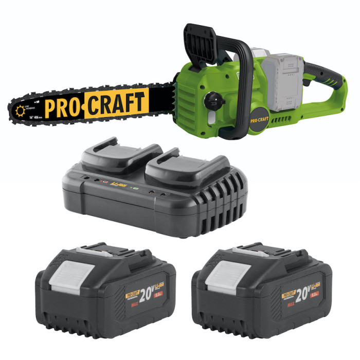 Акумуляторна пила Procraft PCA42/2 з акумуляторами по 8 Аг та зарядним