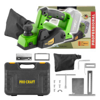 Акумуляторний рубанок Procraft PE20BL (без акб та зарядки)