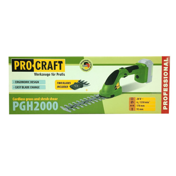 Акумуляторні ножиці кущоріз Procraft PGH2000