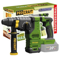 Перфоратор Procraft PHA30 з силою удару 2,8 Дж (3 режими роботи)
