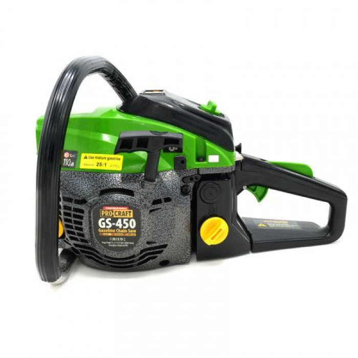 Пила бензинова Procraft GS450 з металевим стартером (45 см)