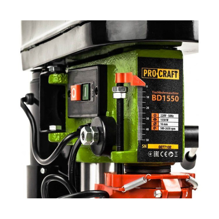 Свердлильний станок Procraft BD1550