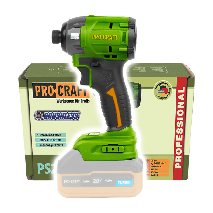 Акумуляторний імпульсний гвинтоверт Procraft PS22