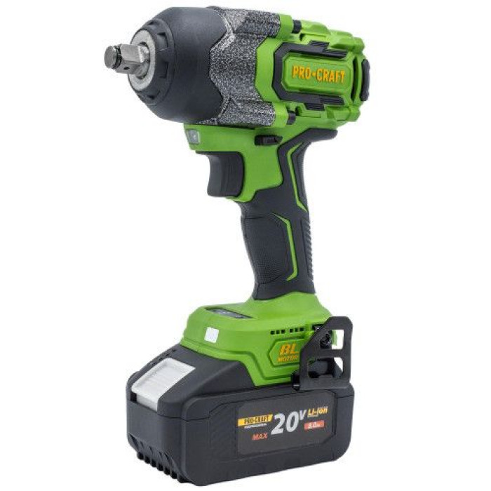 Акумуляторний гайковерт Procraft PWA36 з батареями та зарядним в кейсі (850 Нм)