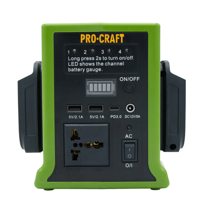 Акумуляторний інвертор напруги Procraft PSI20 (зарядна станція Procraft)