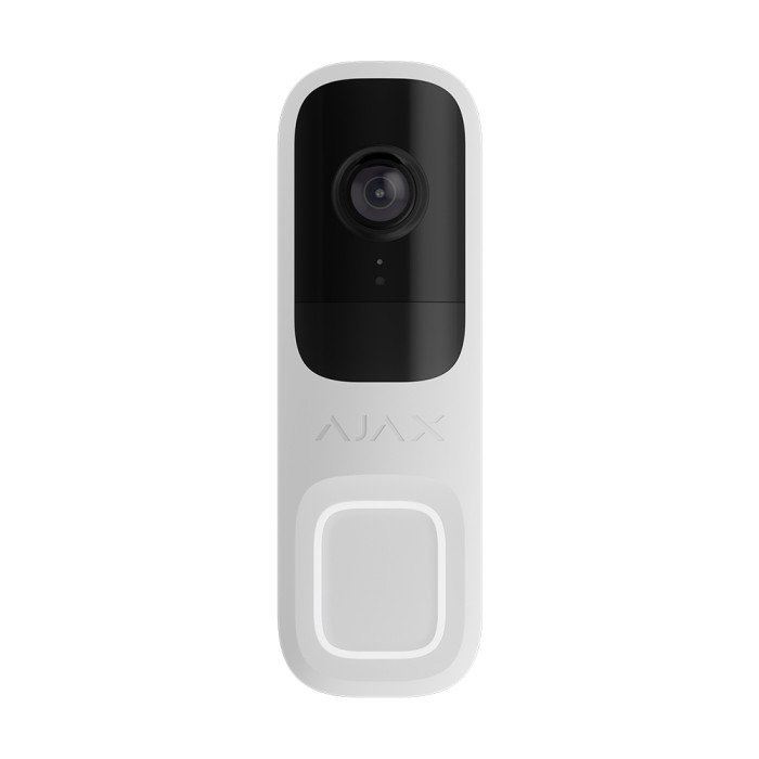 Відеодзвінок Ajax DoorBellз WiFi 4Mp з ІЧ датчиком руху (білий)